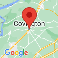 Map of Covington, TN